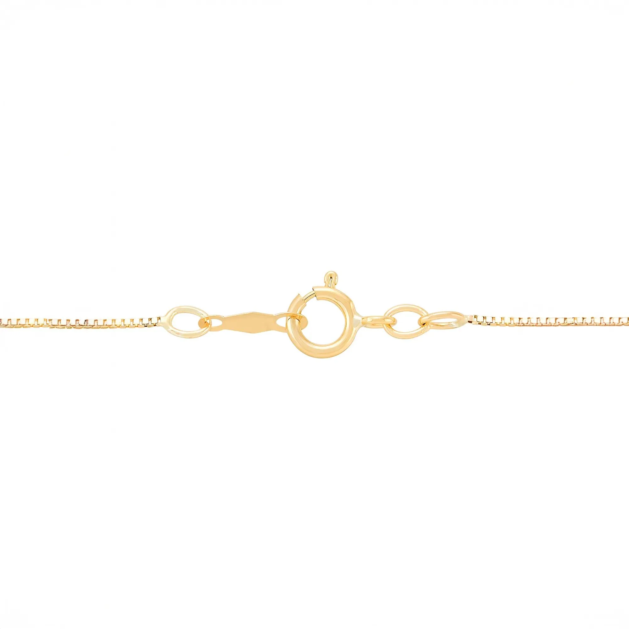 Lab-Created Marquise Opal Cross Pendant Necklace 10K Yellow Gold Size 18" - Image 3