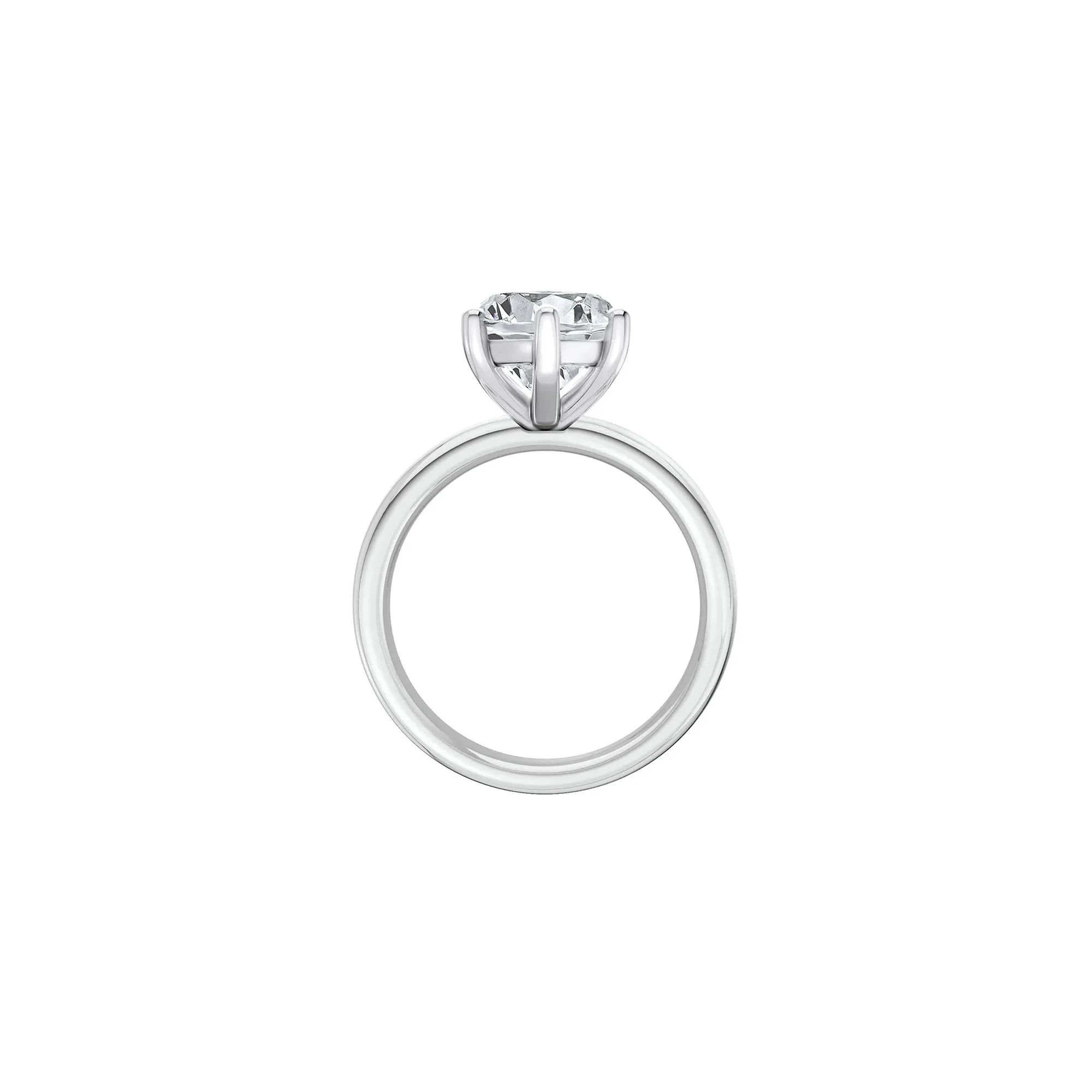 Lab Grown Diamond Marquise Solitaire Engagement Ring Platinum (5 CT.) White Size 8.5 2mm - Image 2