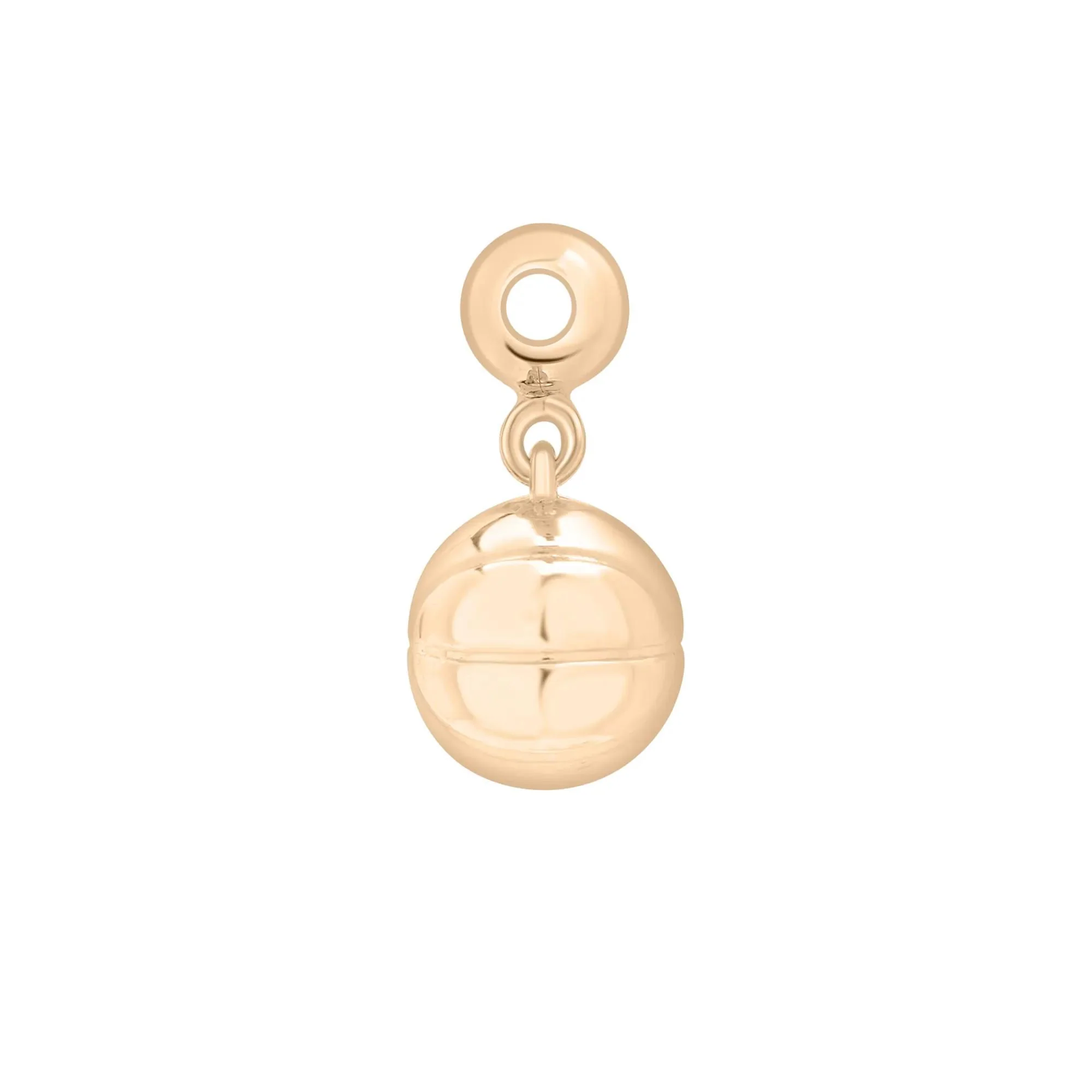 Basketball Bead Charm Vermeil Yellow Size 14.00mm - Image 2