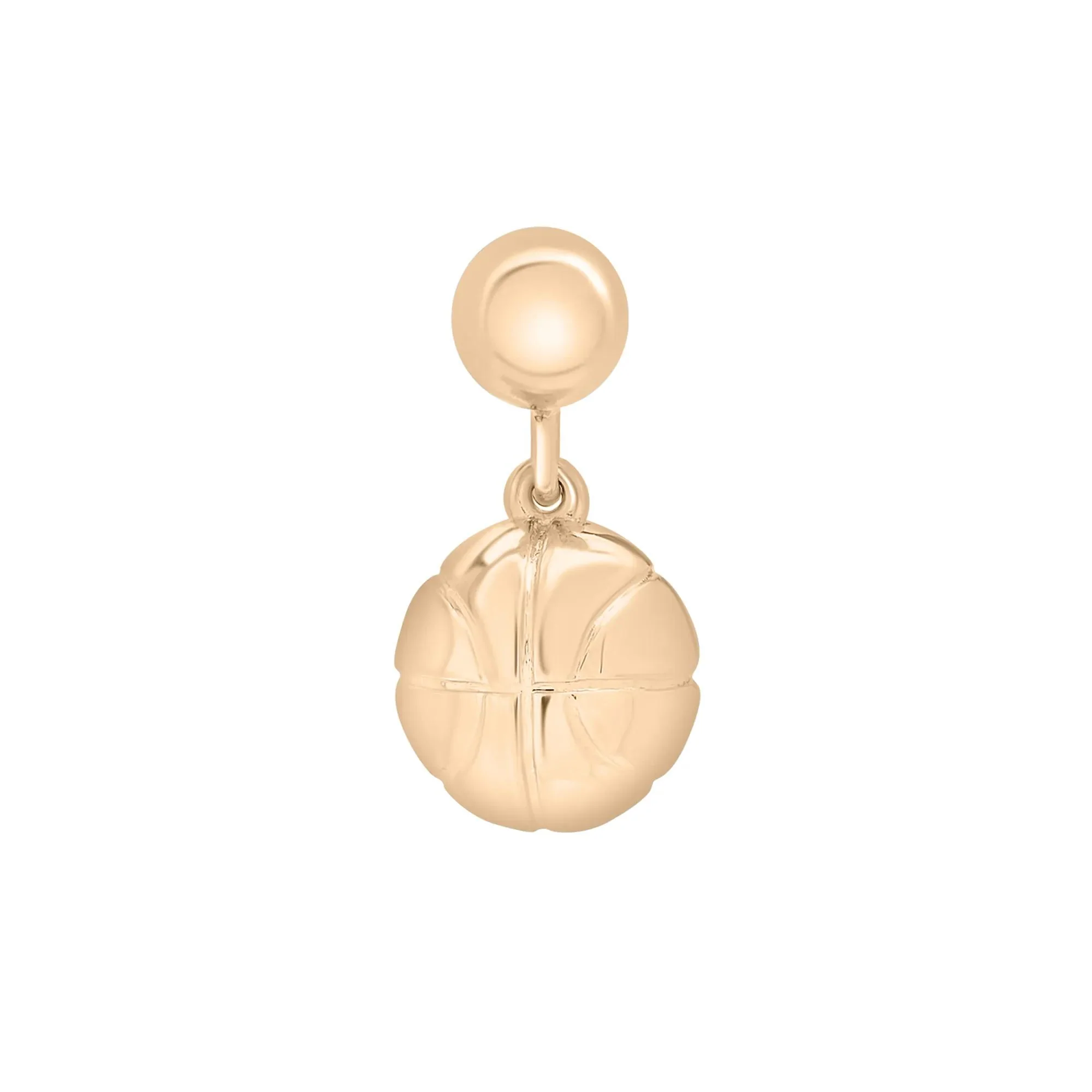 Basketball Bead Charm Vermeil Yellow Size 14.00mm - Image 3