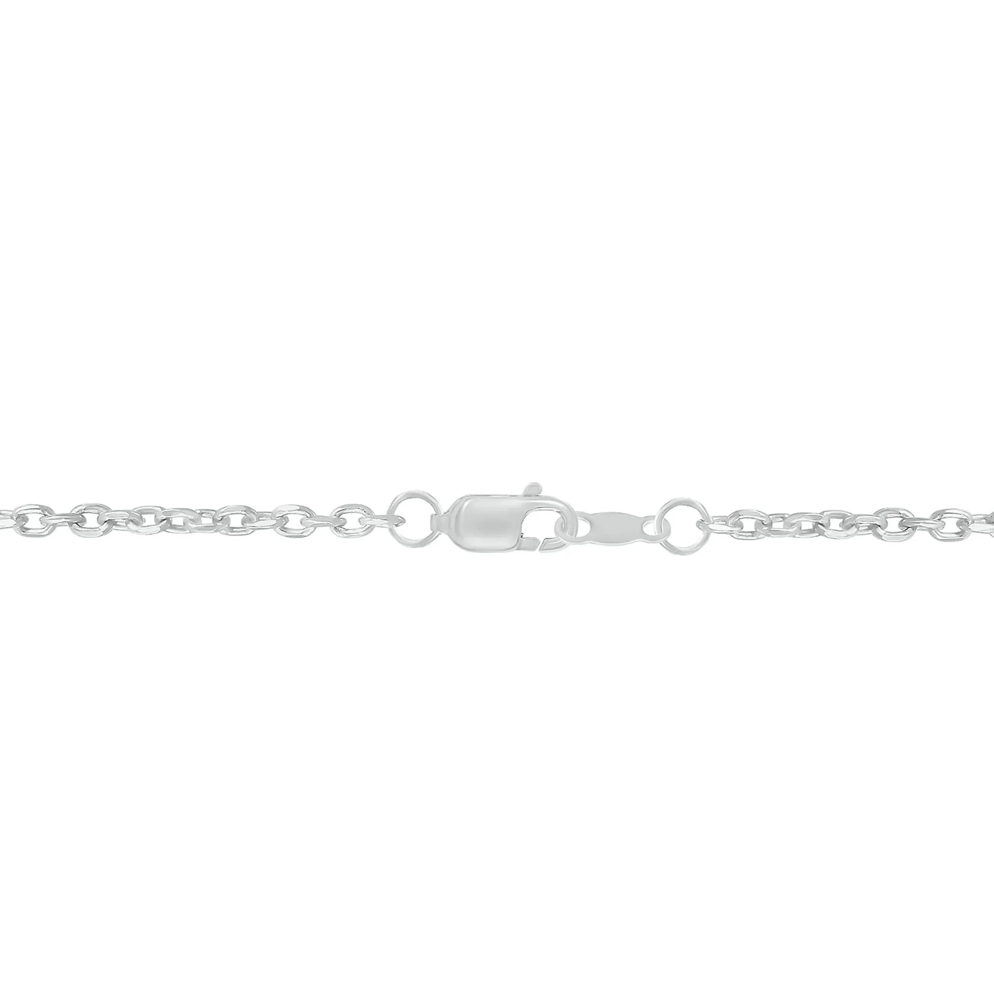 Lab-Created Emerald & Lab-Created White Sapphire Bow Pendant Necklace .925 Sterling Silver Size 18" - Image 3
