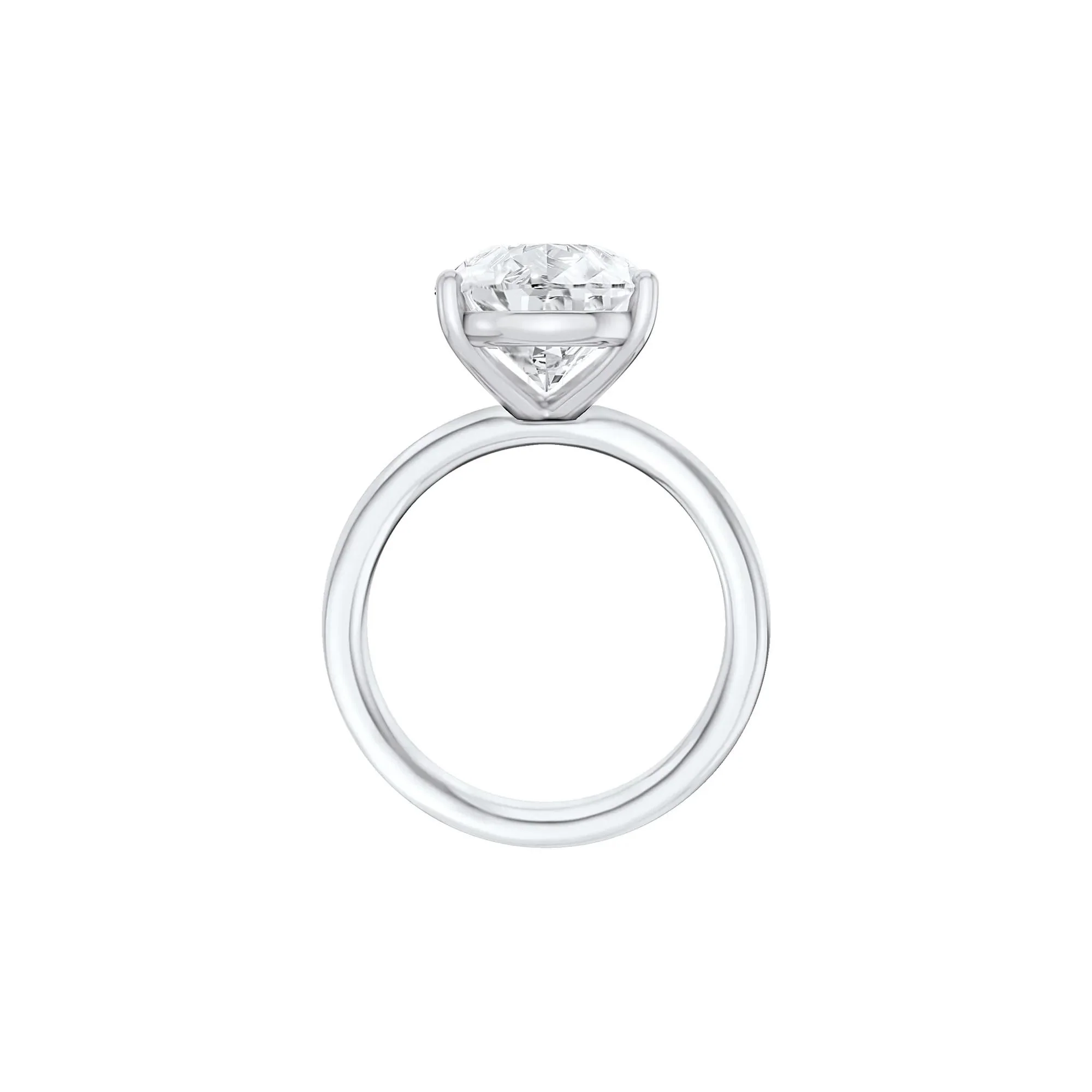 Lab Grown Diamond Pear-Shaped Solitaire Engagement Ring Platinum (6 CT.) White Size 7.5 2mm - Image 2