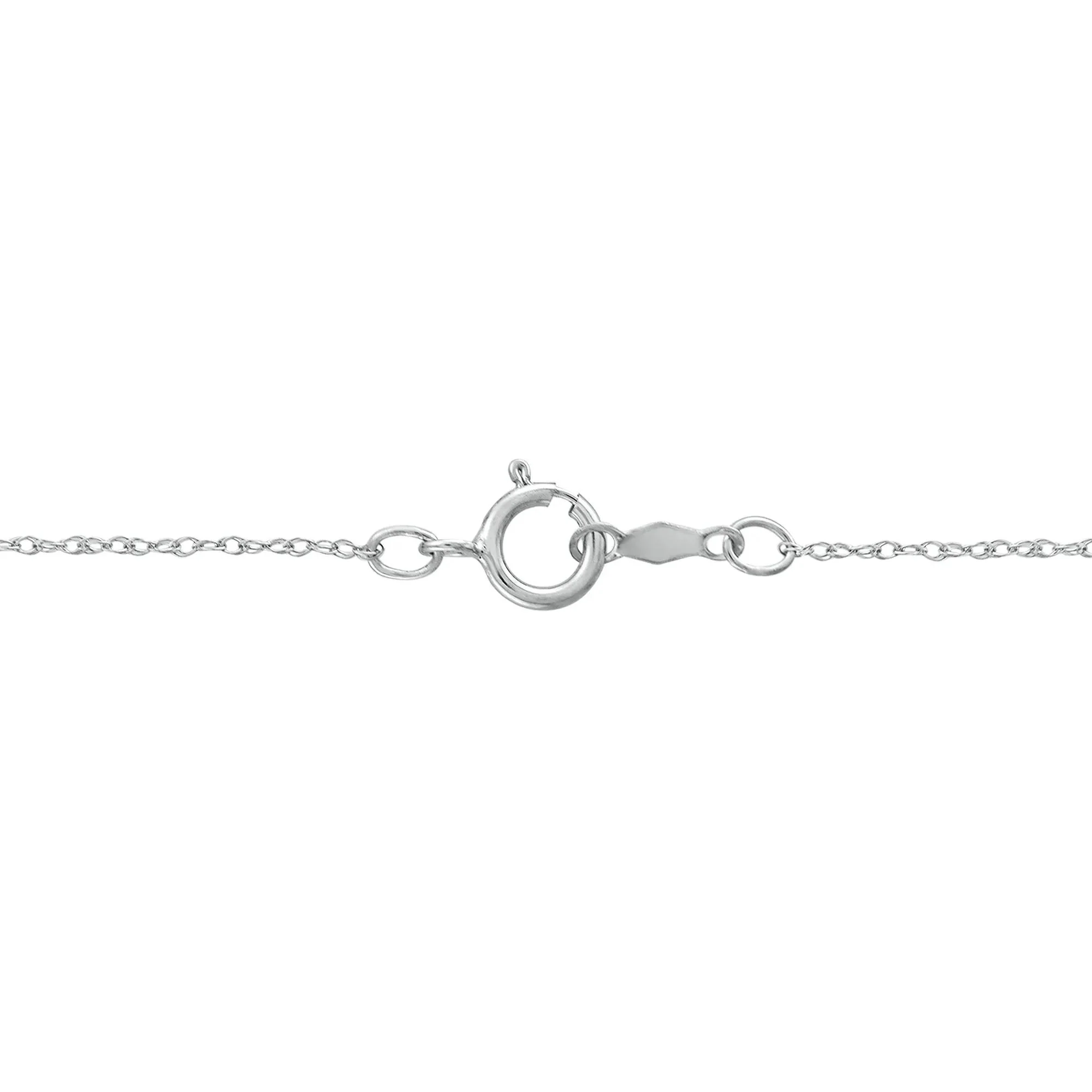 1/2 CT. Tw. Diamond Cross Pendant Necklace 14K White Gold Size 18" - Image 3