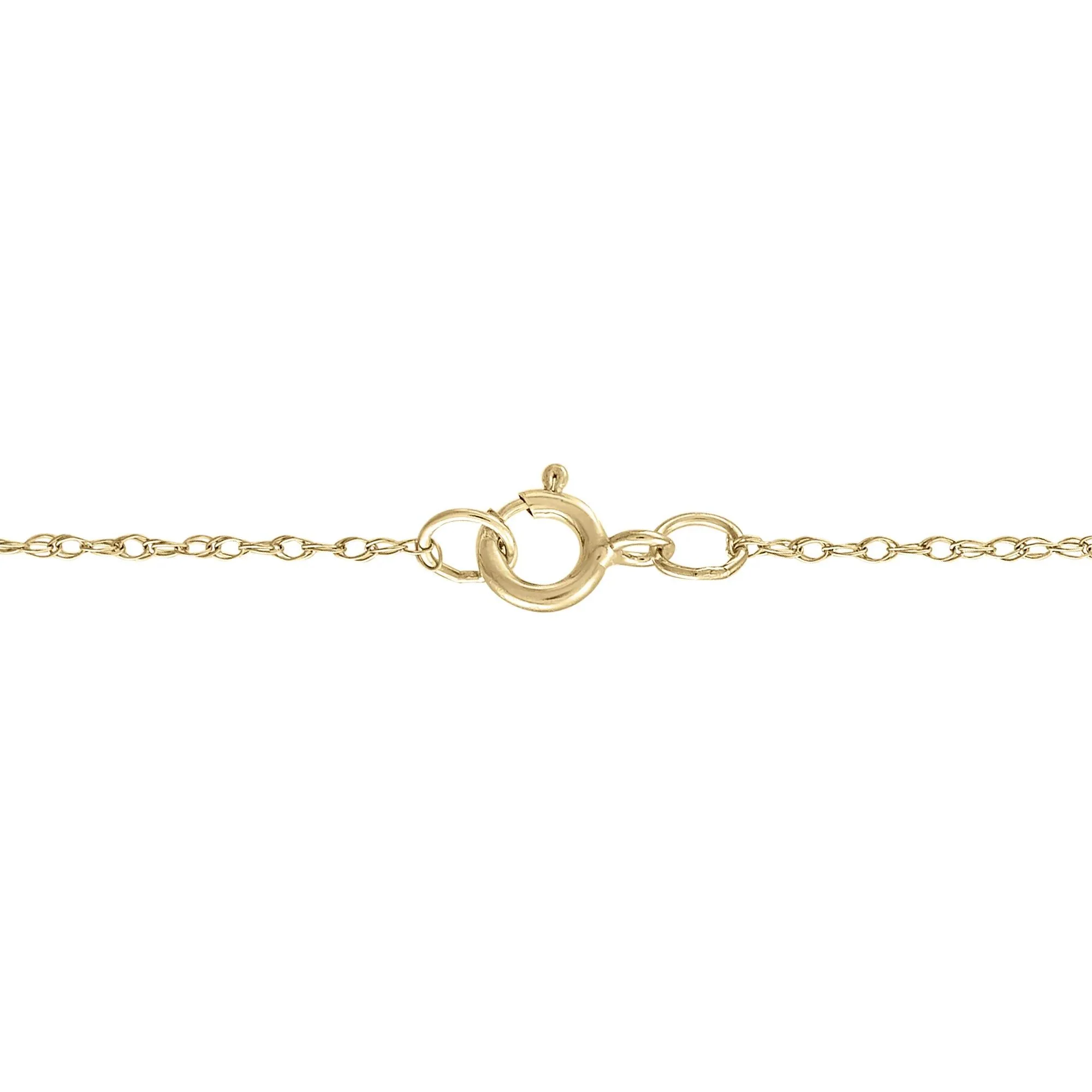 1/3 CT. Tw. Diamond Cross Pendant Necklace 14K Yellow Gold Size 18" - Image 3