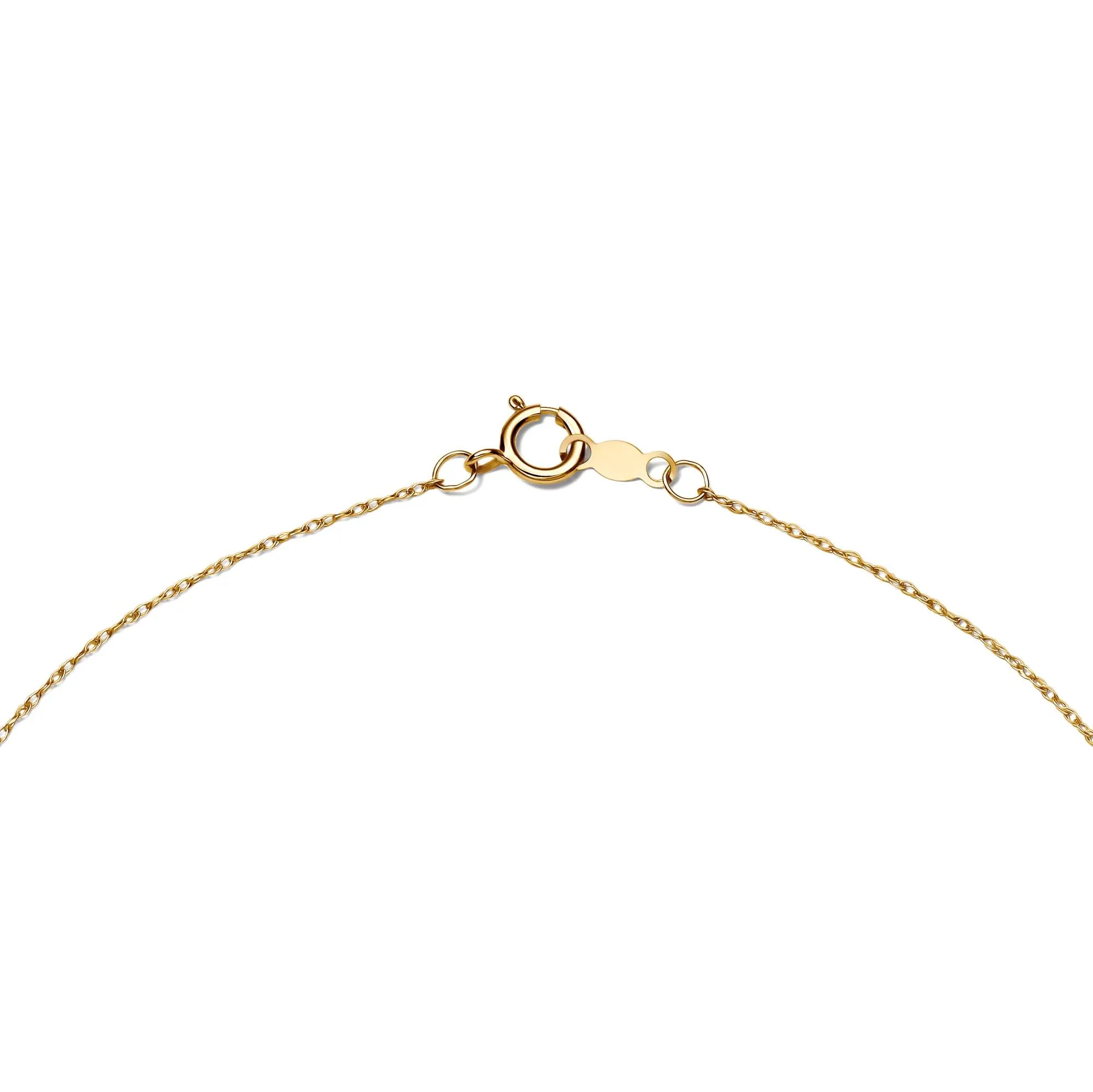 1 CT. Tw. Lab Grown Diamond Princess-Cut Solitaire Pendant 14K Yellow Gold Ring Size 7.20mm - Image 3