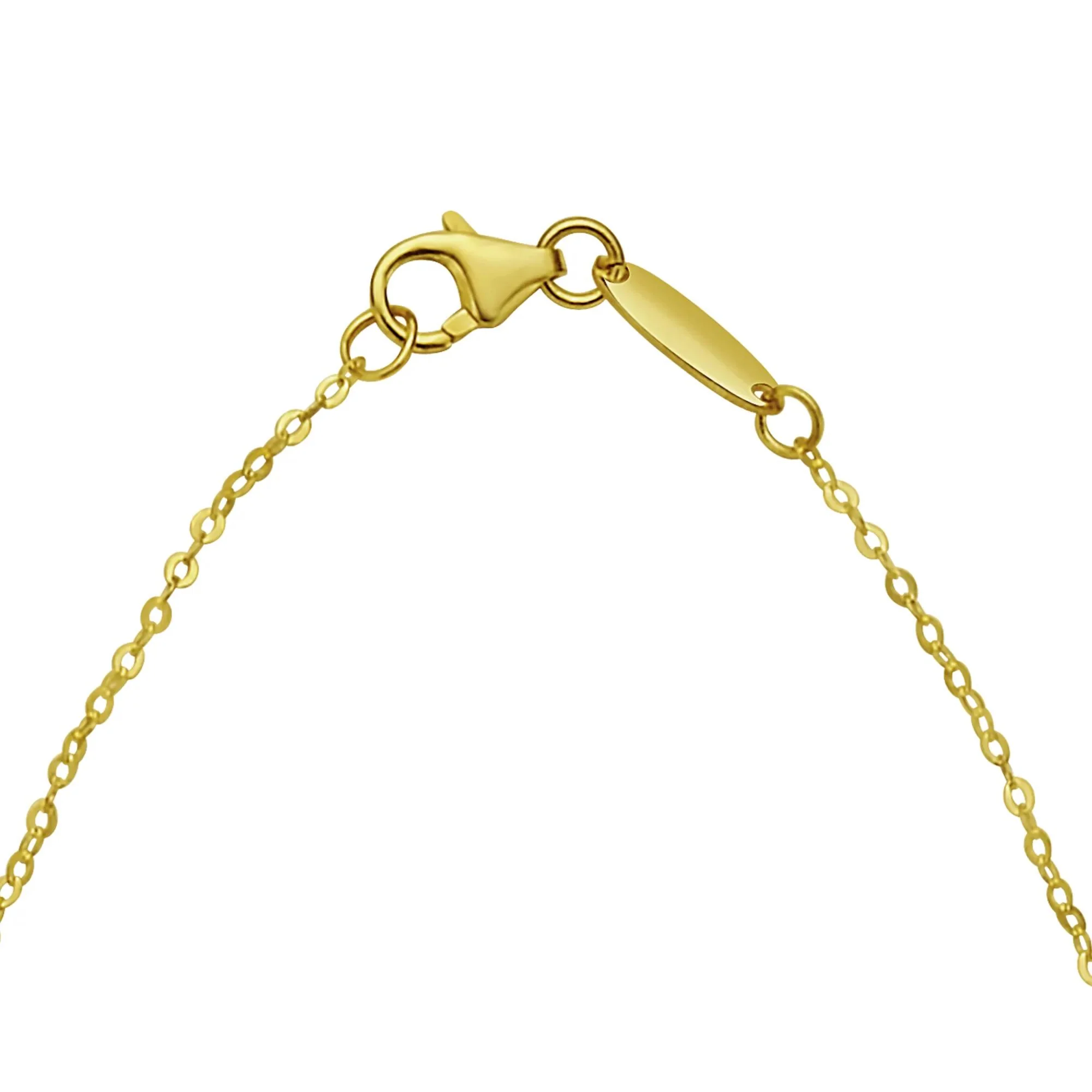 Mini Puffed Heart Pendant Necklace 14K Yellow Gold Size 18" - Image 3