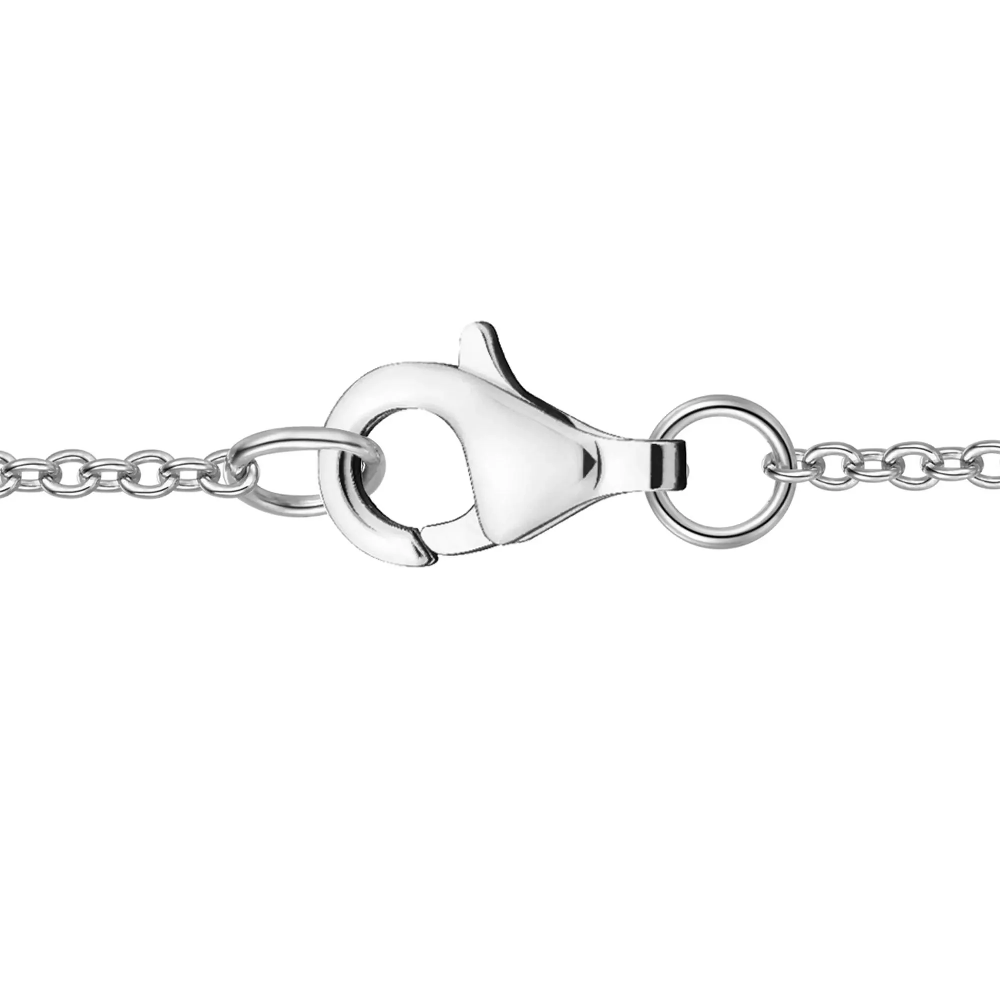 Lab-Created Ruby and Lab-Created White Sapphire Y-Necklace .925 Sterling Silver Size 18" - Image 3