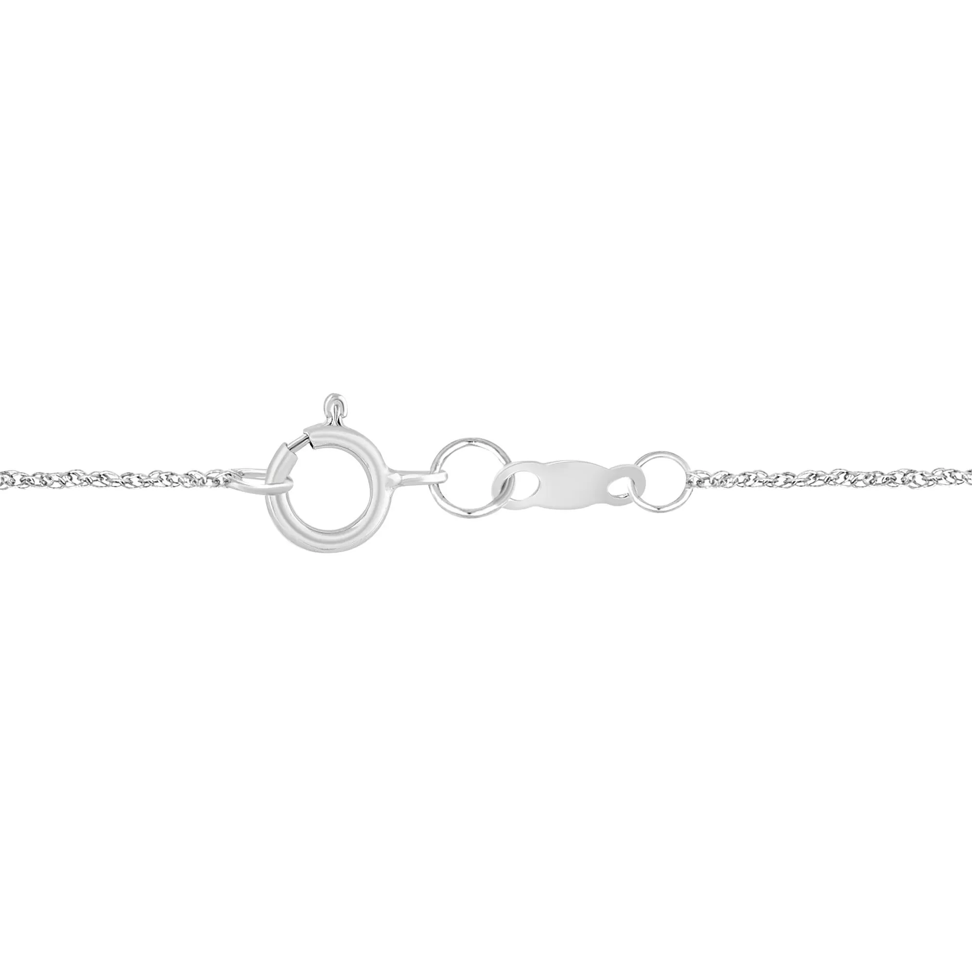 1/2 CT. Tw. Lab Grown Diamond Oval Pendant Necklace 10K White Gold Size 18" - Image 3