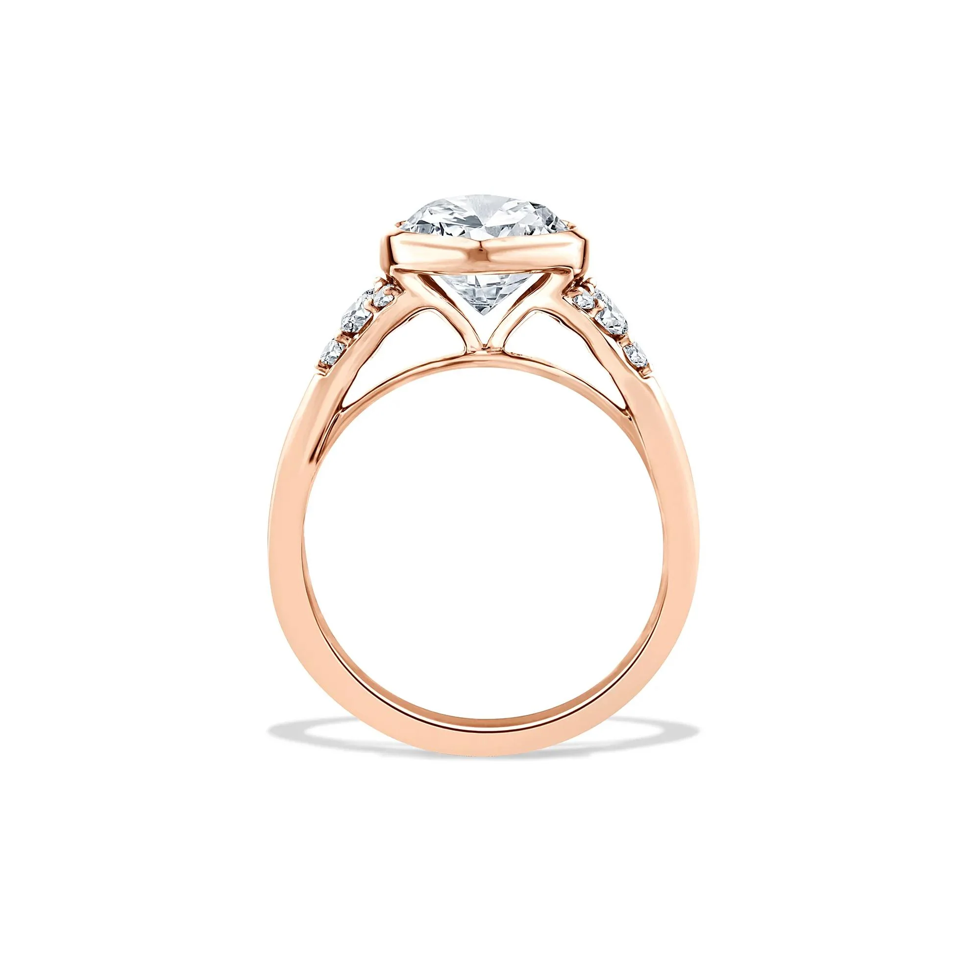 4 1/4 CT. Tw. Lab Grown Diamond Marquise-Cut Engagement Ring 14K Rose Gold Size 8.5 - Image 2